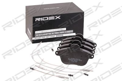 402B0904 RIDEX Комплект тормозных колодок, дисковый тормоз