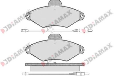 N09109 DIAMAX Комплект тормозных колодок, дисковый тормоз