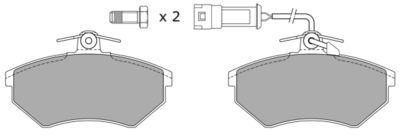 FBP0813 FREMAX Комплект тормозных колодок, дисковый тормоз