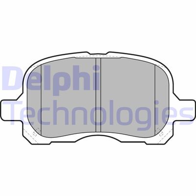 LP1302 DELPHI Комплект тормозных колодок, дисковый тормоз