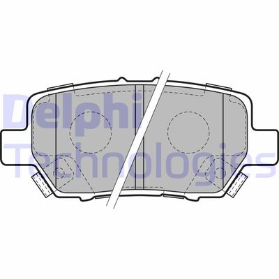 LP2160 DELPHI Комплект тормозных колодок, дисковый тормоз