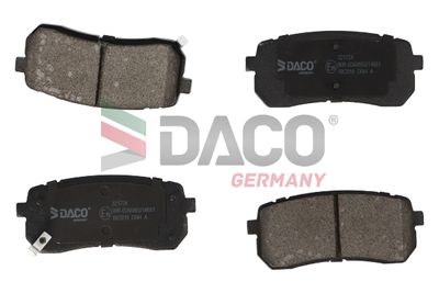 321724 DACO Germany Комплект тормозных колодок, дисковый тормоз