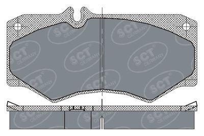 SP104PR SCT - MANNOL Комплект тормозных колодок, дисковый тормоз