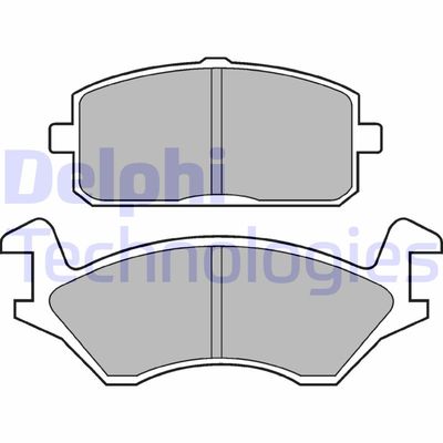 LP169 DELPHI Комплект тормозных колодок, дисковый тормоз