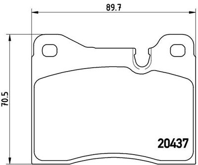 P06003 BREMBO Комплект тормозных колодок, дисковый тормоз