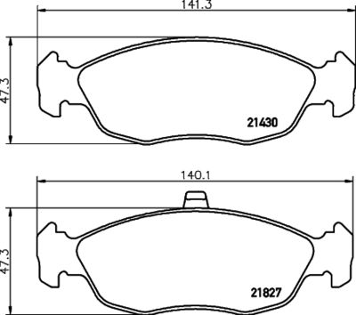 PCP1522 DON Комплект тормозных колодок, дисковый тормоз