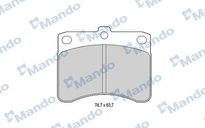 MBF015485 MANDO Комплект тормозных колодок, дисковый тормоз