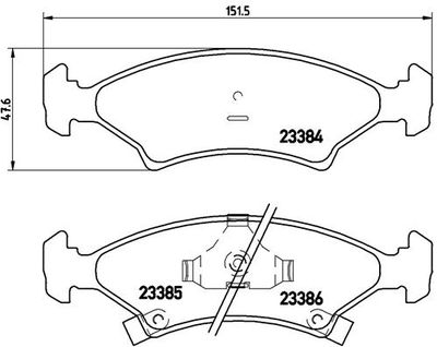 P30009 BREMBO Комплект тормозных колодок, дисковый тормоз