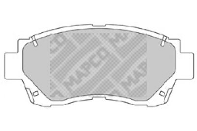 6539 MAPCO Комплект тормозных колодок, дисковый тормоз