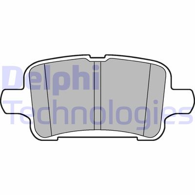 LP3218 DELPHI Комплект тормозных колодок, дисковый тормоз