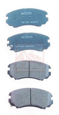 AKD18104 ASVA Комплект тормозных колодок, дисковый тормоз