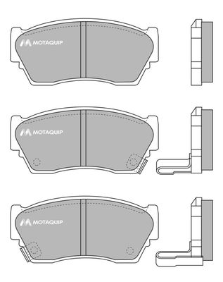 LVXL757 MOTAQUIP Комплект тормозных колодок, дисковый тормоз