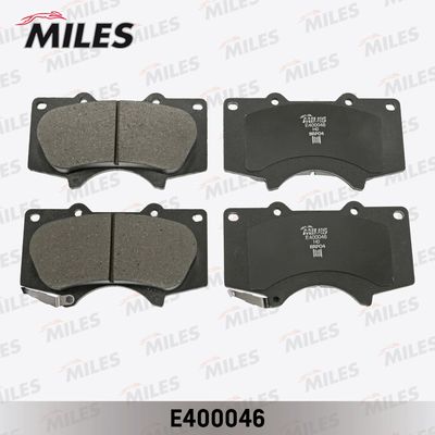 E400046 MILES Комплект тормозных колодок, дисковый тормоз