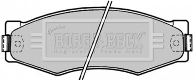 BBP1180 BORG & BECK Комплект тормозных колодок, дисковый тормоз
