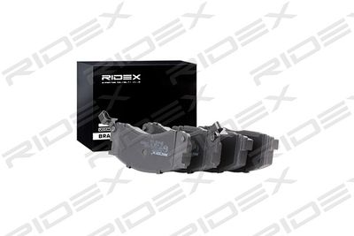 402B0915 RIDEX Комплект тормозных колодок, дисковый тормоз