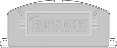BBP1267 BORG & BECK Комплект тормозных колодок, дисковый тормоз