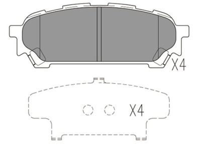 FBP4191 FI.BA Комплект тормозных колодок, дисковый тормоз
