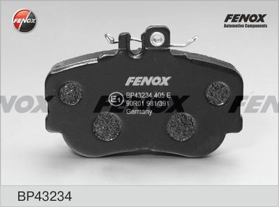 BP43234 FENOX Комплект тормозных колодок, дисковый тормоз