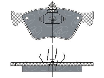 SP285PR SCT - MANNOL Комплект тормозных колодок, дисковый тормоз