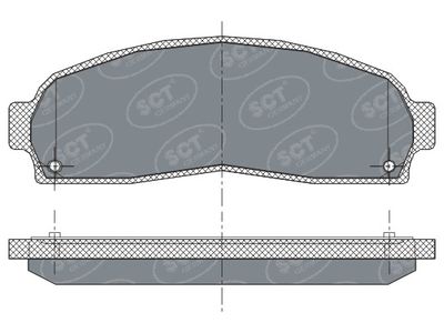 SP277PR SCT - MANNOL Комплект тормозных колодок, дисковый тормоз