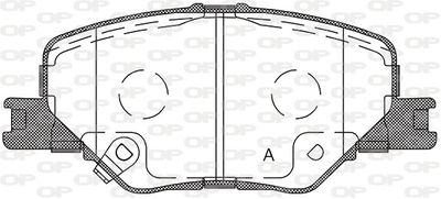 BPA179502 OPEN PARTS Комплект тормозных колодок, дисковый тормоз