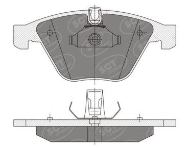 SP355PR SCT - MANNOL Комплект тормозных колодок, дисковый тормоз