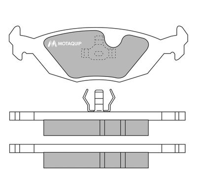 LVXL579 MOTAQUIP Комплект тормозных колодок, дисковый тормоз