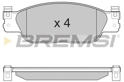 BP3224 BREMSI Комплект тормозных колодок, дисковый тормоз