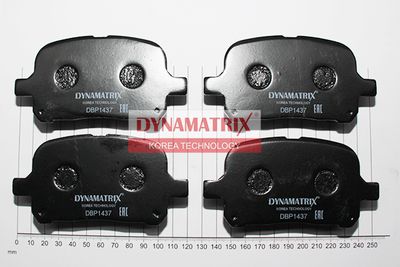 DBP1437 DYNAMATRIX Комплект тормозных колодок, дисковый тормоз