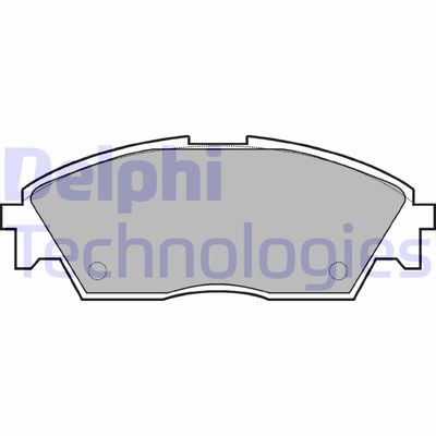 LP605 DELPHI Комплект тормозных колодок, дисковый тормоз