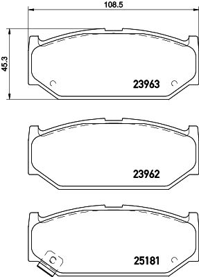 8DB355028081 HELLA PAGID Комплект тормозных колодок, дисковый тормоз