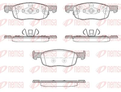 193902 REMSA Комплект тормозных колодок, дисковый тормоз