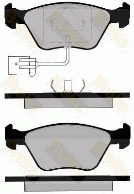 PA946 Brake ENGINEERING Комплект тормозных колодок, дисковый тормоз