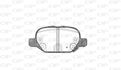 BPA072732 OPEN PARTS Комплект тормозных колодок, дисковый тормоз