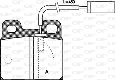 BPA000511 OPEN PARTS Комплект тормозных колодок, дисковый тормоз