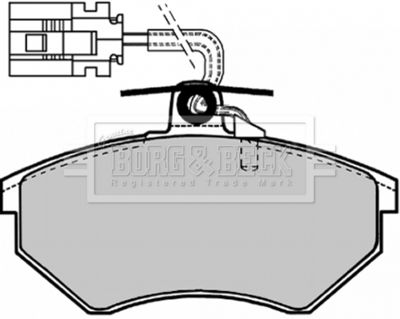 BBP1127 BORG & BECK Комплект тормозных колодок, дисковый тормоз