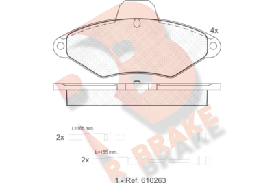 RB0920 R BRAKE Комплект тормозных колодок, дисковый тормоз