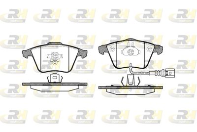 296432 ROADHOUSE Комплект тормозных колодок, дисковый тормоз