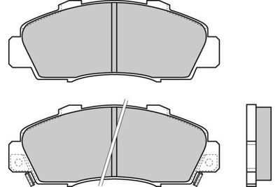 120543 E.T.F. Комплект тормозных колодок, дисковый тормоз