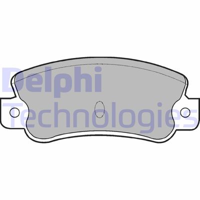 LP523 DELPHI Комплект тормозных колодок, дисковый тормоз