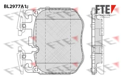 BL2977A1 FTE Комплект тормозных колодок, дисковый тормоз