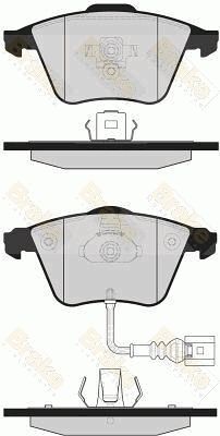 PA1681 Brake ENGINEERING Комплект тормозных колодок, дисковый тормоз