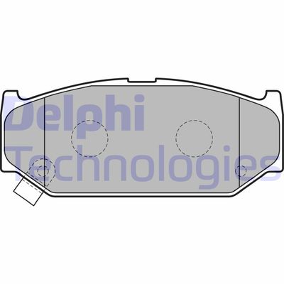 LP2182 DELPHI Комплект тормозных колодок, дисковый тормоз
