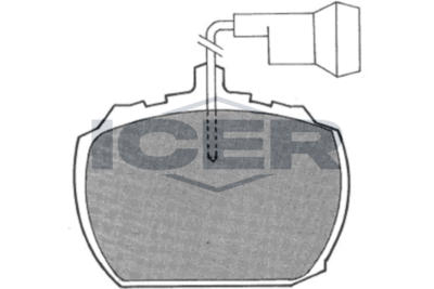 180301 ICER Комплект тормозных колодок, дисковый тормоз