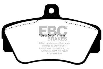 DP838 EBC Brakes Комплект тормозных колодок, дисковый тормоз