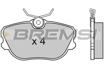 BP2452 BREMSI Комплект тормозных колодок, дисковый тормоз