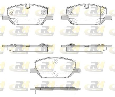 2192612 ROADHOUSE Комплект тормозных колодок, дисковый тормоз