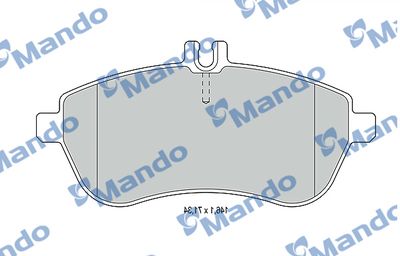 MBF015233 MANDO Комплект тормозных колодок, дисковый тормоз