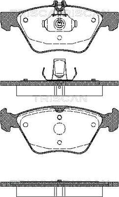 811023014 TRISCAN Комплект тормозных колодок, дисковый тормоз