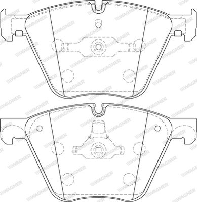 WBP24436A WAGNER Комплект тормозных колодок, дисковый тормоз